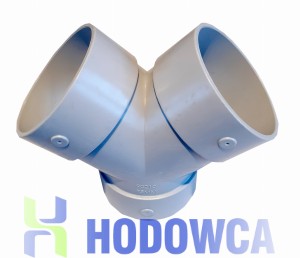 Trójnik do rury 75 mm (rozdzielacz rury zsypowej)