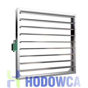 Żaluzja automatyczna nierdzewna 140x140 cm z serwomotorem