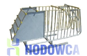 Przegroda salonowa indywidualna skośna z bramkami PD, przód z blachy WYPRZEDAŻ!!!