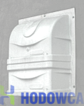 Small extended cover for the air inlet - white 